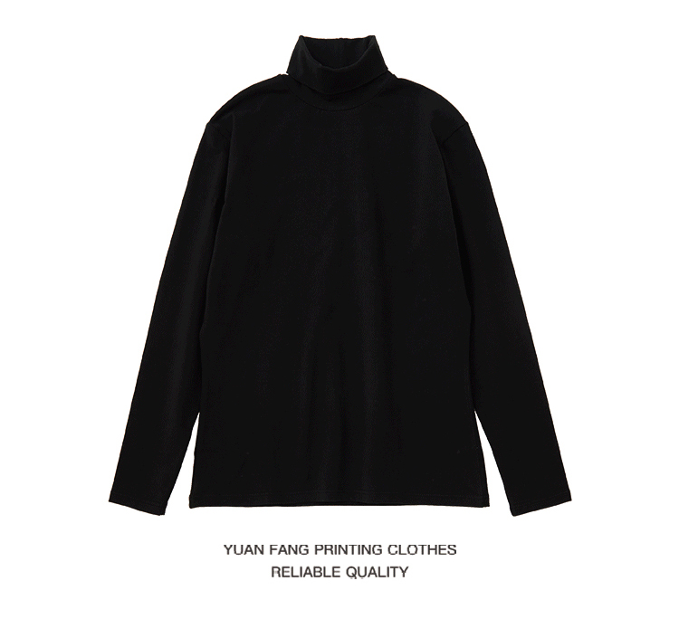 250g heavyweight high collar long sleeve FY-high collar long sleeve