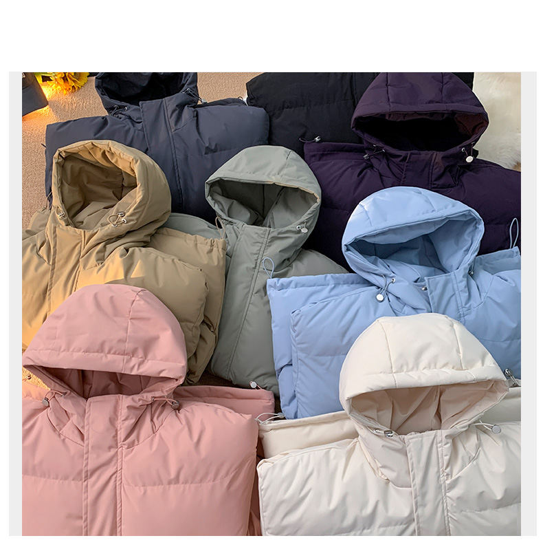 Thickened warm hooded cotton jacket KM3-1277