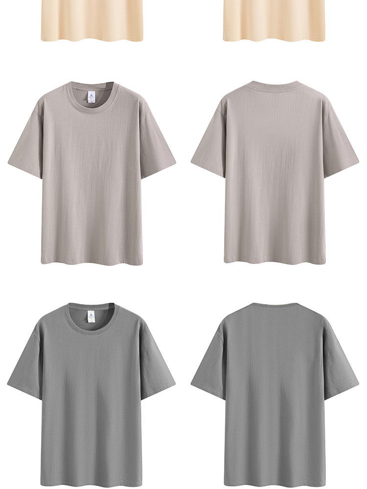 220g 21 count Xinjiang cotton drop shoulder comfortable round neck short sleeve T-shirt universal GJ13-1066