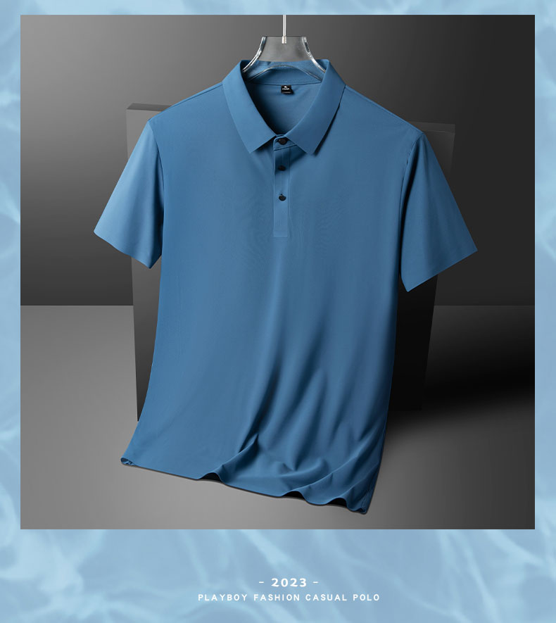 Business ice silk seamless POLO shirt quick-drying lapel short-sleeved POLO shirt KA2-YJGF-2688