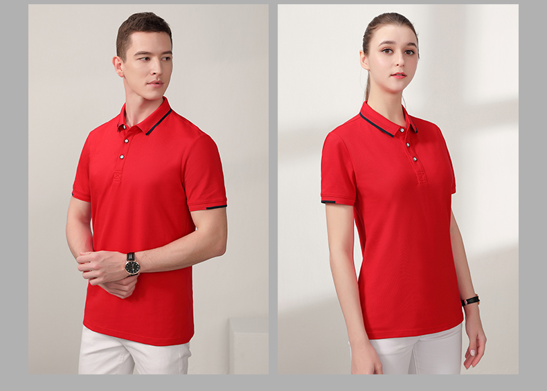 40 business lapel short-sleeved POLO shirt H32-6086