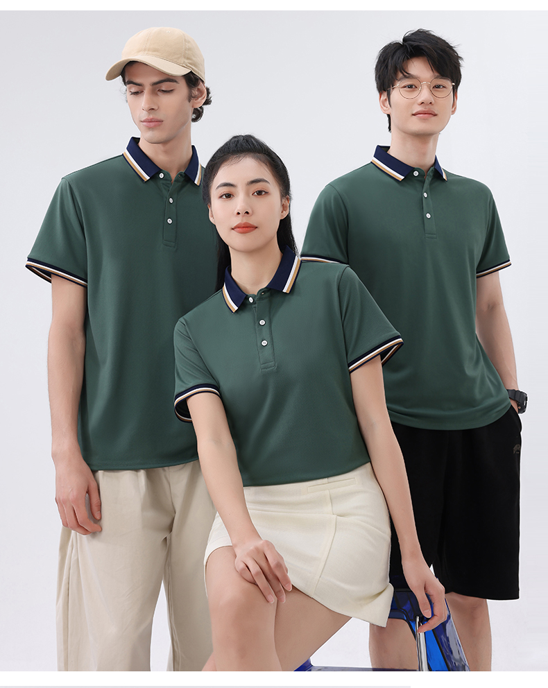 210g group lapel short-sleeved POLO shirt GT5-2307