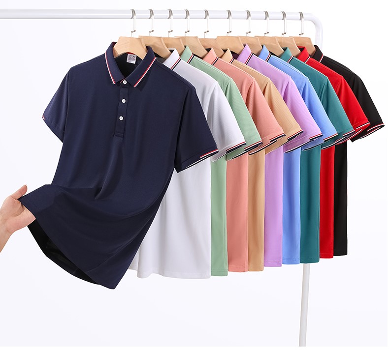 200g silk cotton lapel short-sleeved POLO shirt GT9-6606