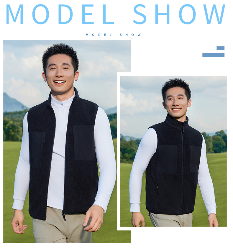 330g double-sided fleece vest GJ11-8860