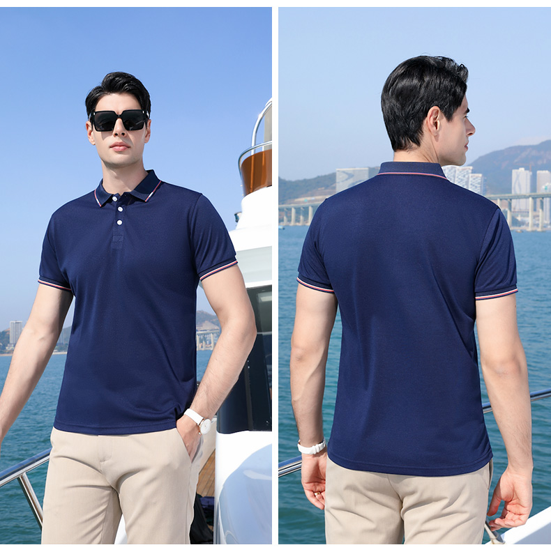 Long-staple cotton lapel short-sleeved POLO shirt universal GT3-227