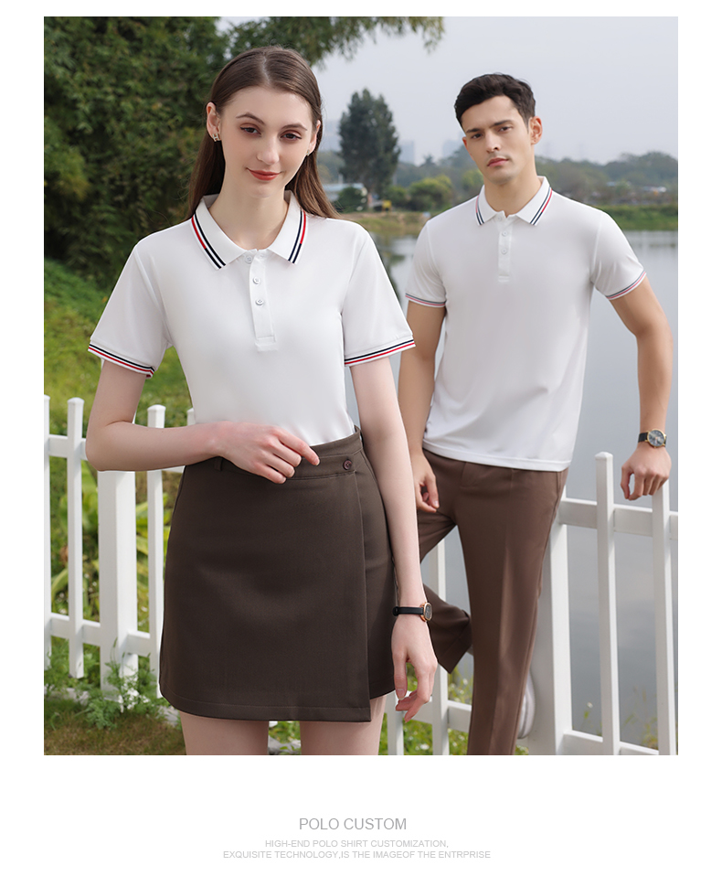 190g ice silk cotton lapel short-sleeved POLO shirt GT5-9122