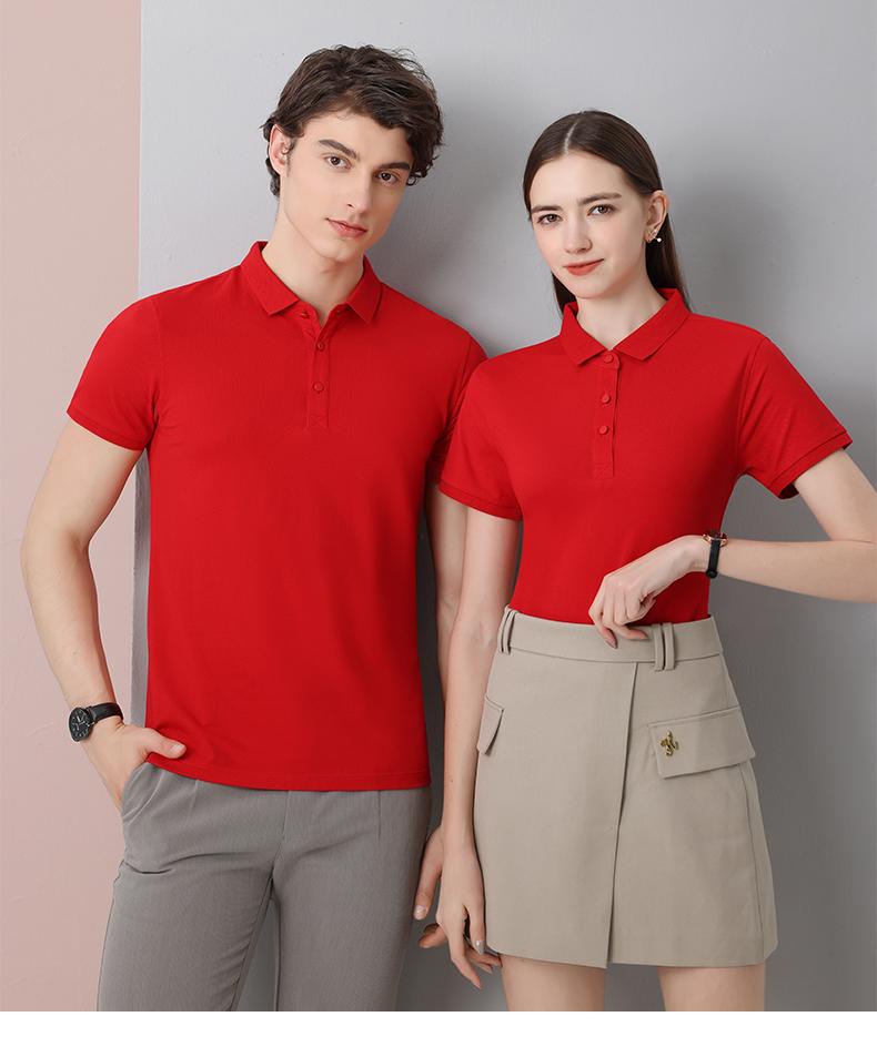 High-quality long-staple cotton lapel short-sleeved POLO shirt universal SNS-23018