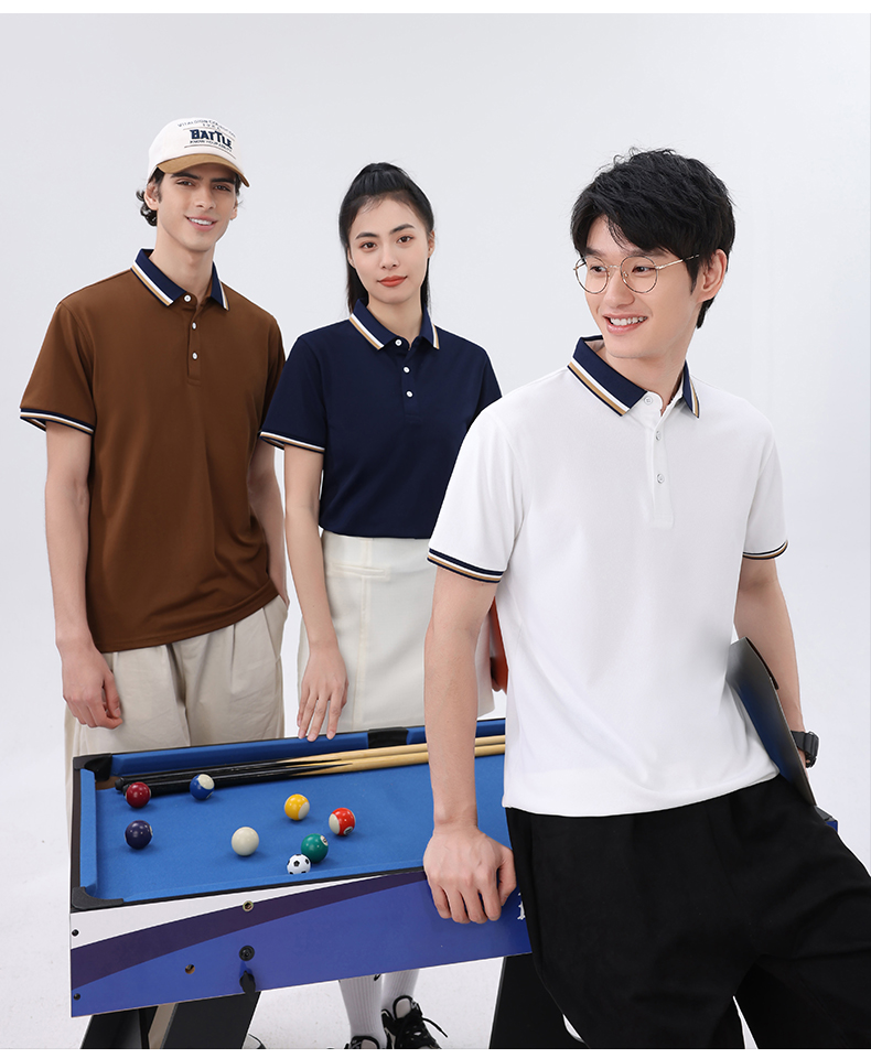 210g group lapel short-sleeved POLO shirt GT5-2307