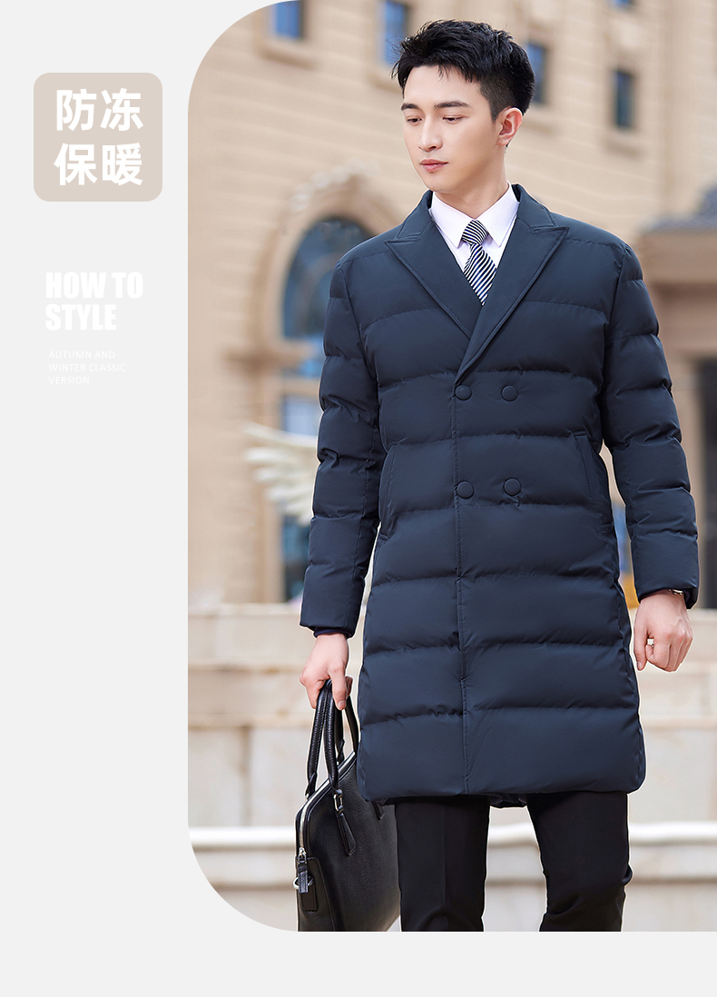 Autumn and winter down cotton warm cotton coat mid-length men style DY7-2319A men style