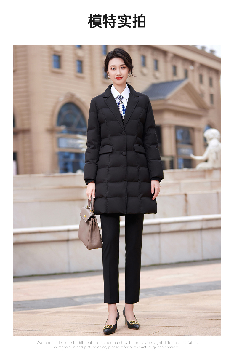 Autumn and winter business warm mid-length cotton coat for women DY7-2320 for women