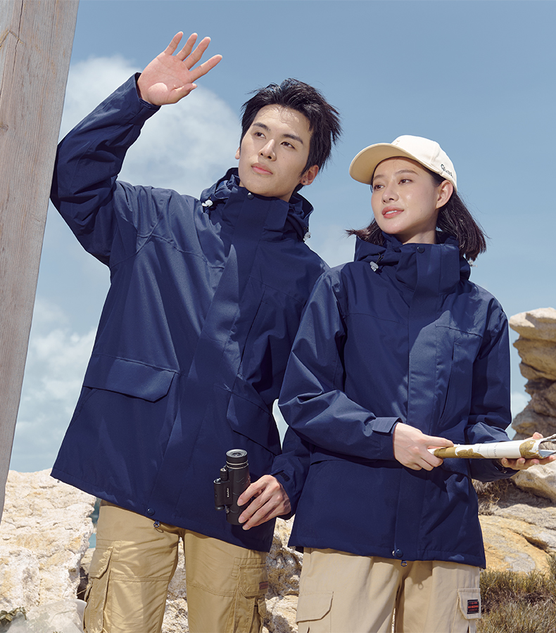 Outdoor detachable three-in-one fleece liner jacket T02-8207