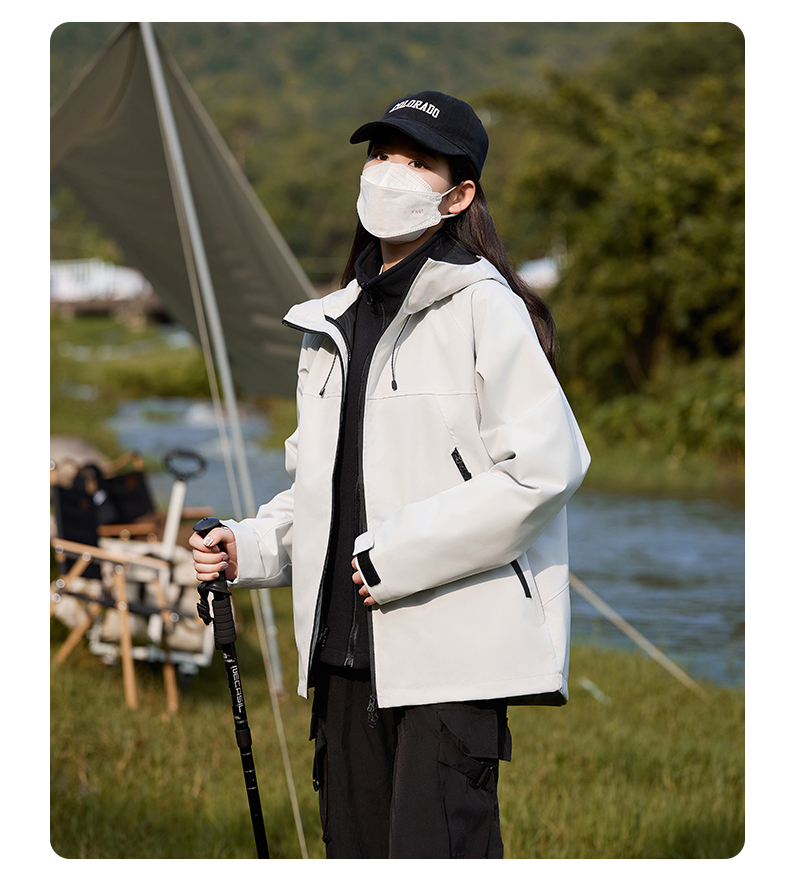 Couples outdoor bird home graphene silver fox velvet three-in-one jacket KA3-90132077