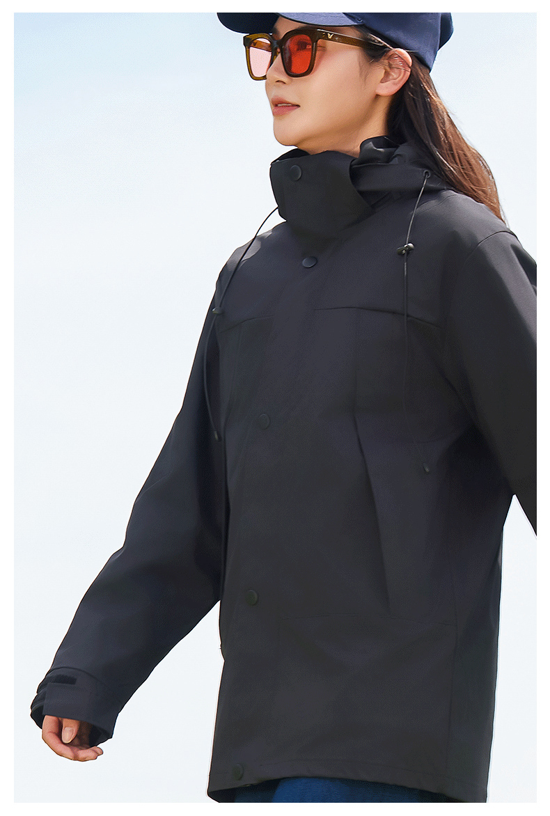 Mid-length fleece liner three-in-one jacket H32-520