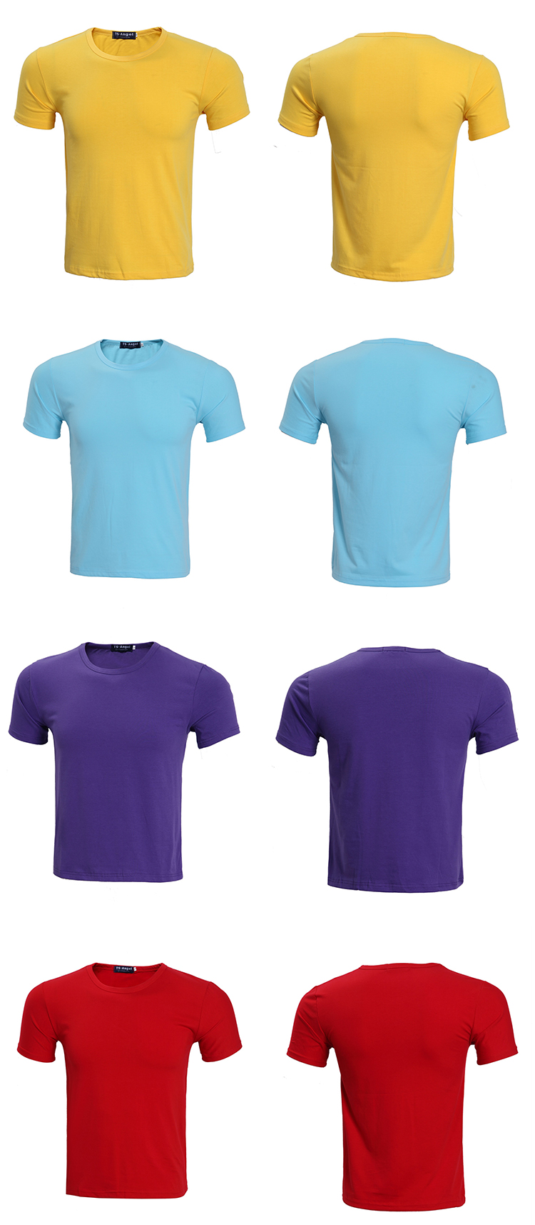 200g 32 count Lycra combed CVC cotton round neck short sleeve T-shirt universal GT3-25 adult