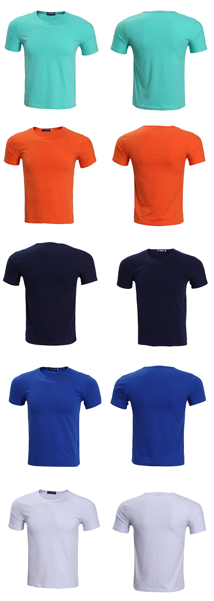 200g 32 count Lycra combed CVC cotton round neck short sleeve T-shirt universal GT3-25 adult