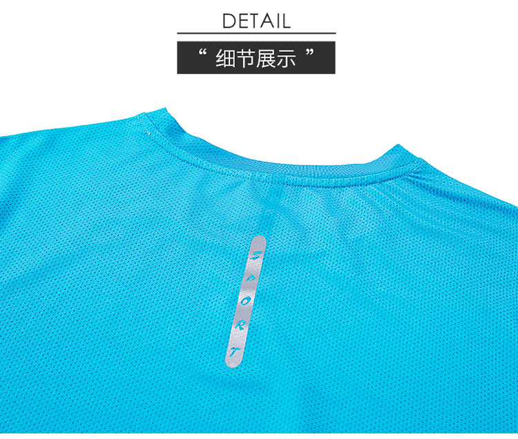 160g quick-drying sports round neck T-shirt for women GJ3-7306