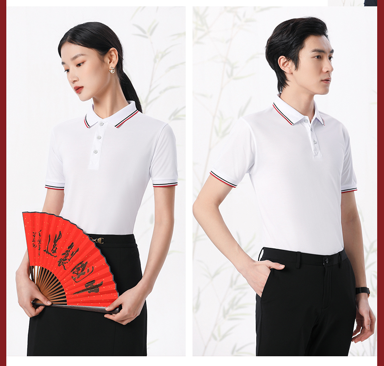 Fashionable and versatile, refreshing and breathable lapel short-sleeved POLO shirt, universal style HW01-2050