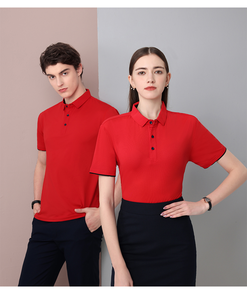 170g quick-drying ice silk lapel short-sleeved POLO shirt GT3-2888