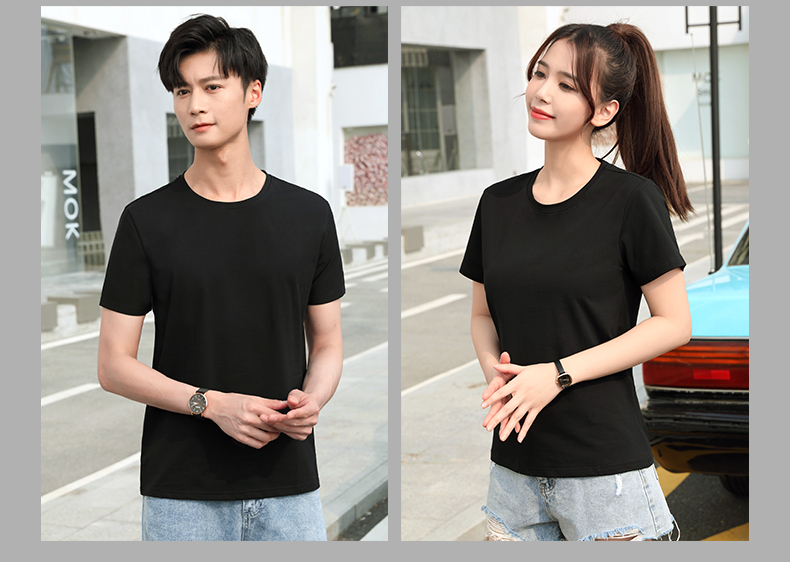 40 solid color sports short-sleeved round neck T-shirt H32-826