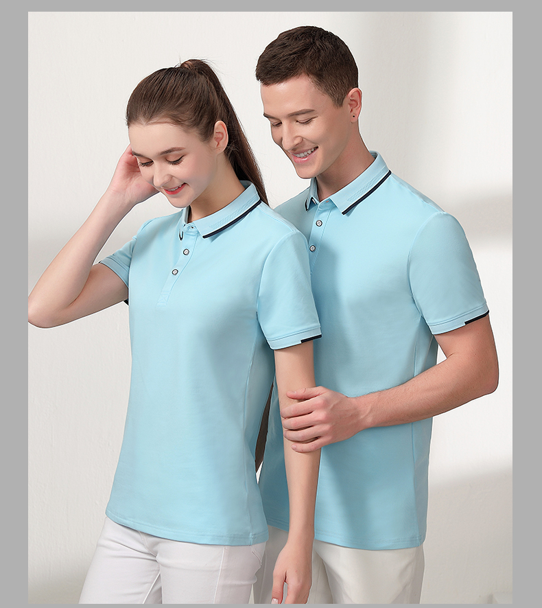 40 business lapel short-sleeved POLO shirt H32-6086