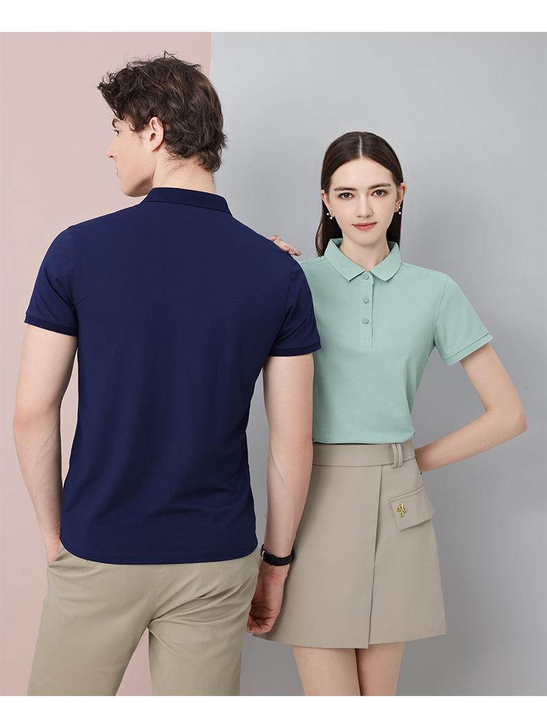 High-quality long-staple cotton lapel short-sleeved POLO shirt universal SNS-23018