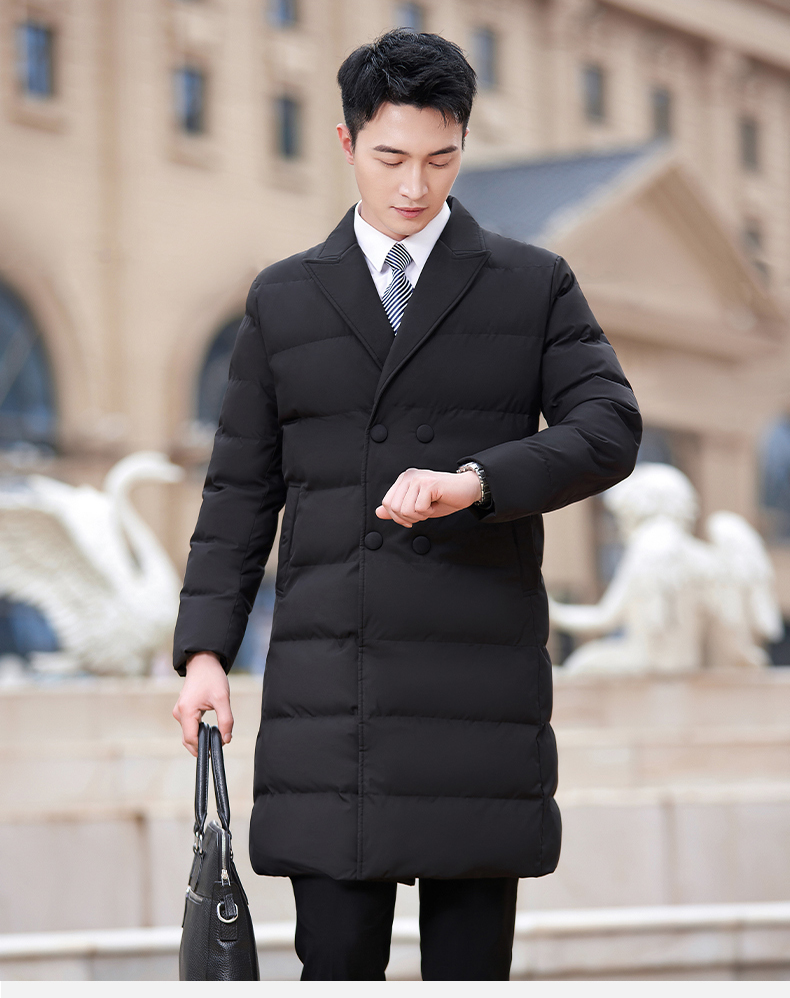 Autumn and winter down cotton warm cotton coat mid-length men style DY7-2319A men style