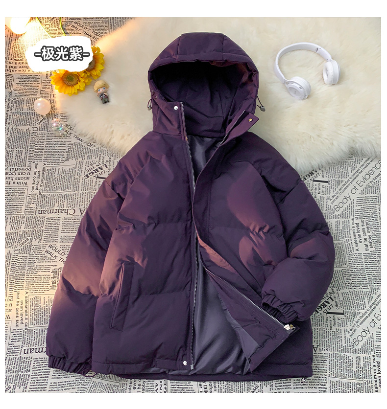 Thickened warm hooded cotton jacket KM3-1277