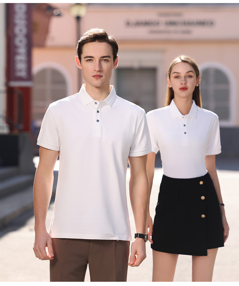 200g 40 pieces business commuting lapel short-sleeved POLO shirt general style GJ20-2321