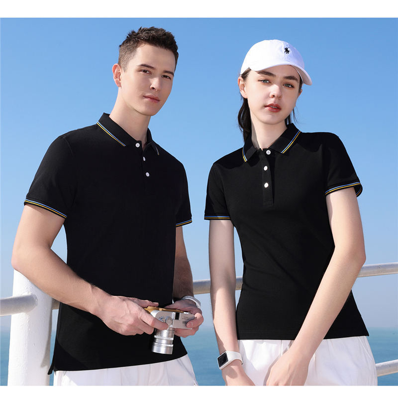 195g 26 count Fuji cotton pique lapel short sleeve POLO shirt universal GJ19-307