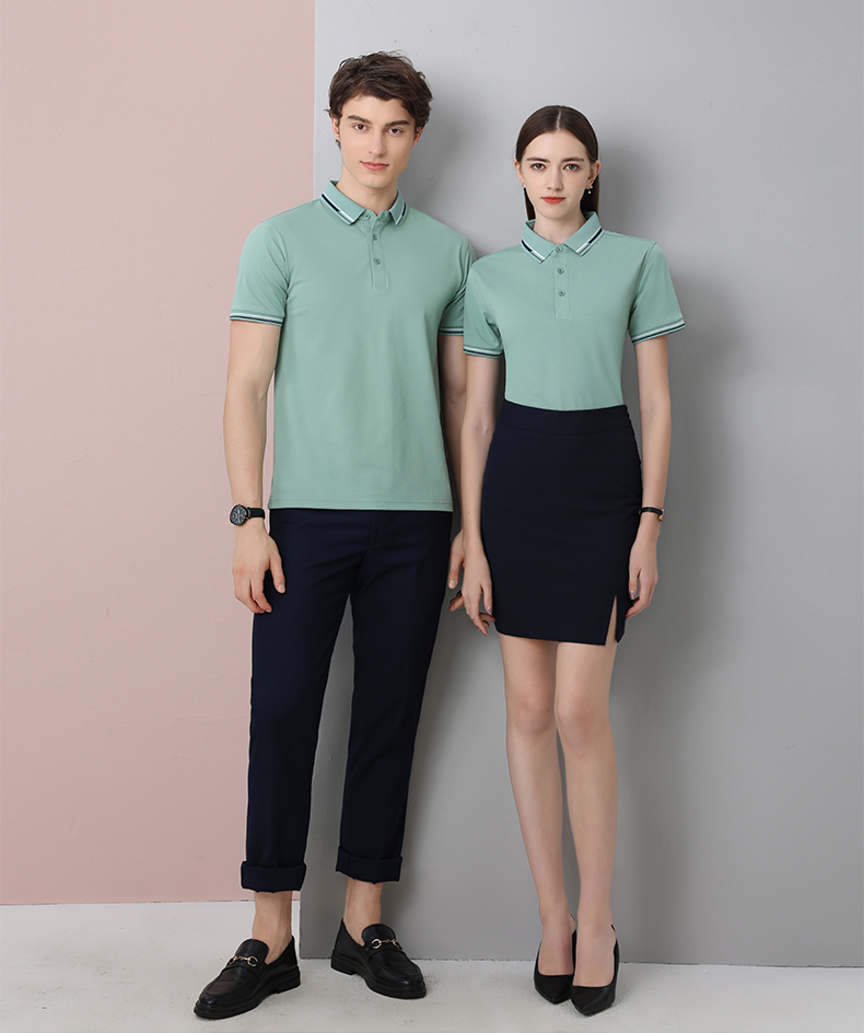 200g Hongzhan solid color lapel short-sleeved POLO shirt YZ02-23228