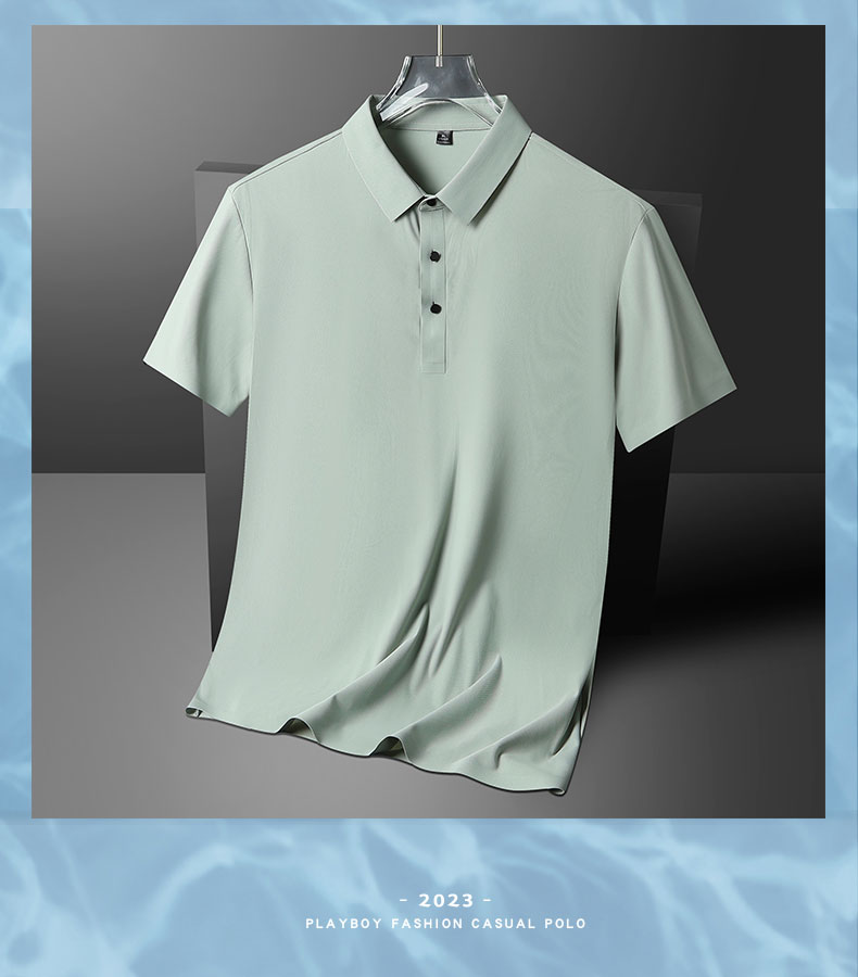 Business ice silk seamless POLO shirt quick-drying lapel short-sleeved POLO shirt KA2-YJGF-2688