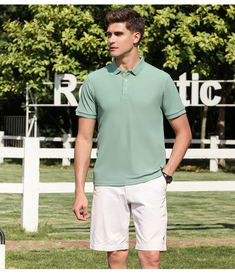 220g comfortable and fashionable lapel short-sleeved POLO shirt universal SNS-8818