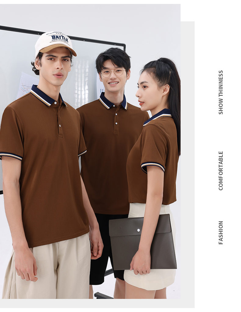 210g group lapel short-sleeved POLO shirt GT5-2307