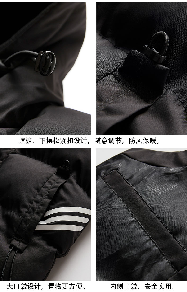 Padded warm hooded vest KC1-Y003