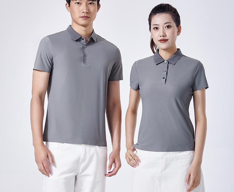 160g 32 solid color dynamic beaded lapel short-sleeved POLO shirt universal GJ11-93380