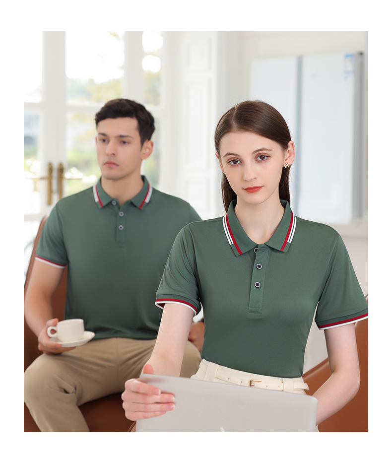 190g ice silk cotton lapel short-sleeved POLO shirt GT5-9155