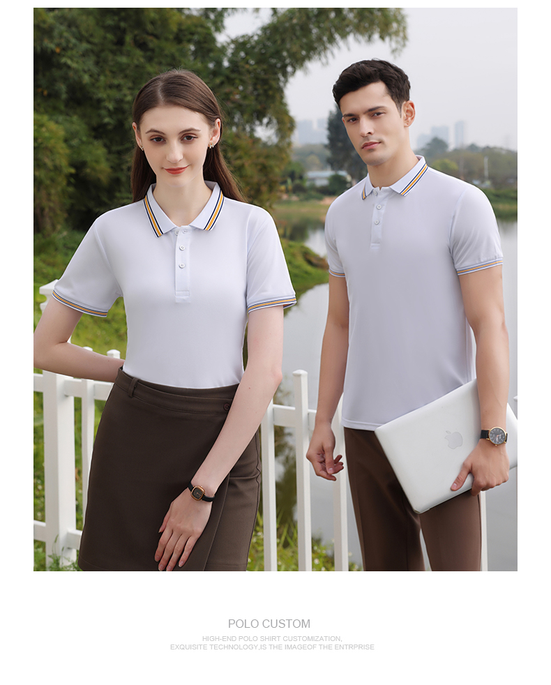 190g ice silk cotton lapel short-sleeved POLO shirt GT5-9177