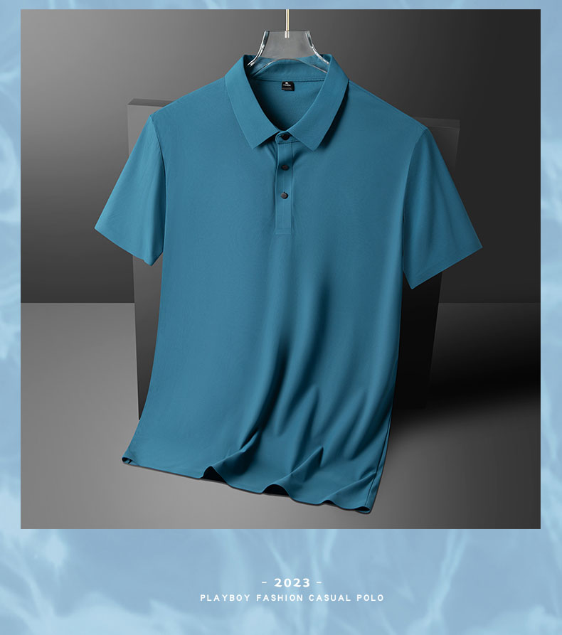 Business ice silk seamless POLO shirt quick-drying lapel short-sleeved POLO shirt KA2-YJGF-2688