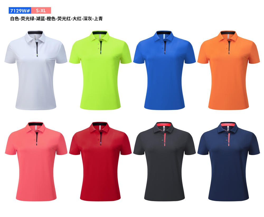 Business lapel short-sleeved POLO shirt for women GJ3-7129