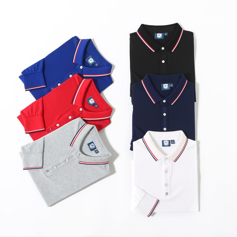 Ice ion lapel long sleeve POLO shirt GJ28-9968 lapel long sleeve