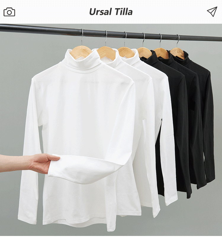 250g heavyweight high collar long sleeve FY-high collar long sleeve