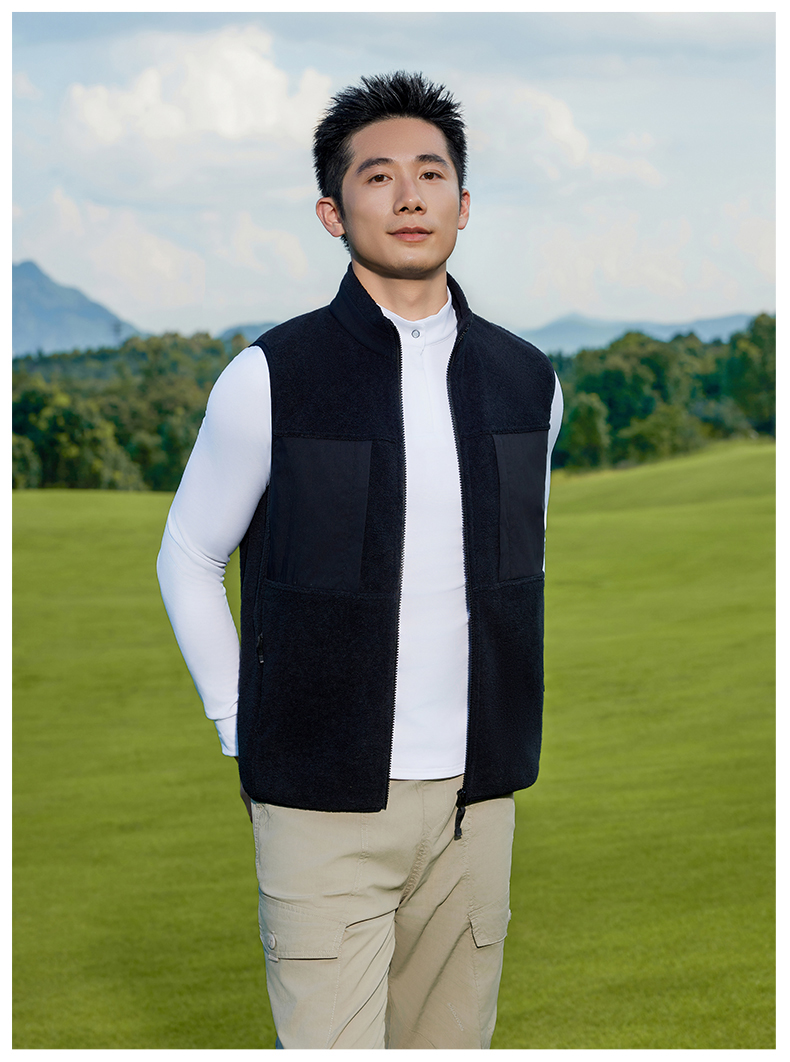 330g double-sided fleece vest GJ11-8860