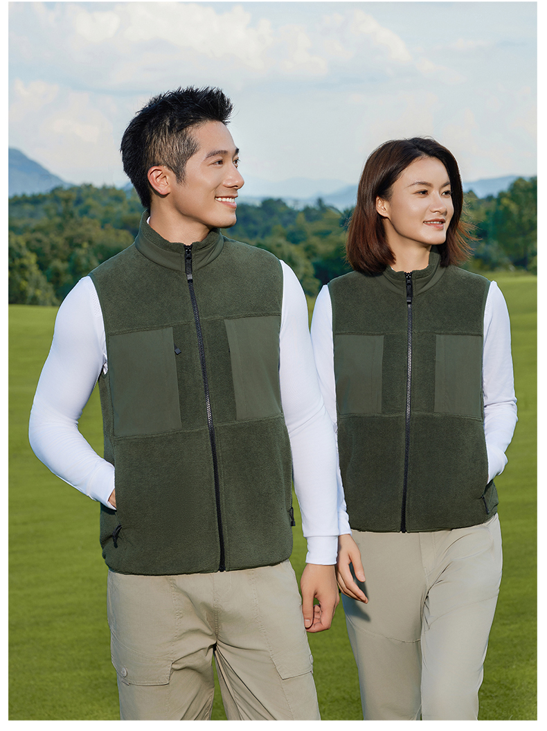 330g double-sided fleece vest GJ11-8860