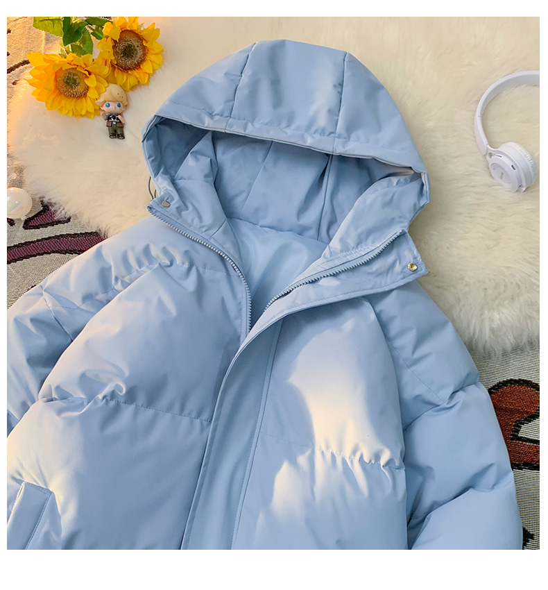 Thickened warm hooded cotton jacket KM3-1277