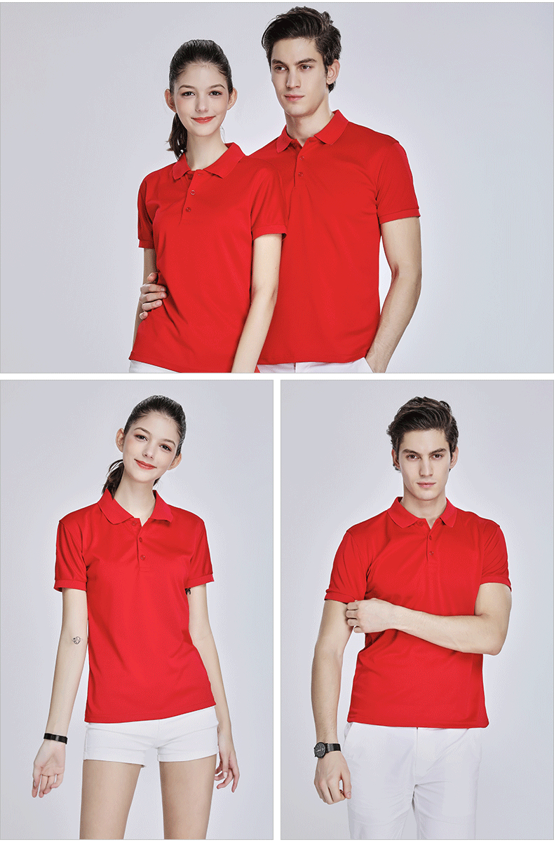 210g linen beaded business lapel short-sleeved POLO shirt for men and women GT3-611