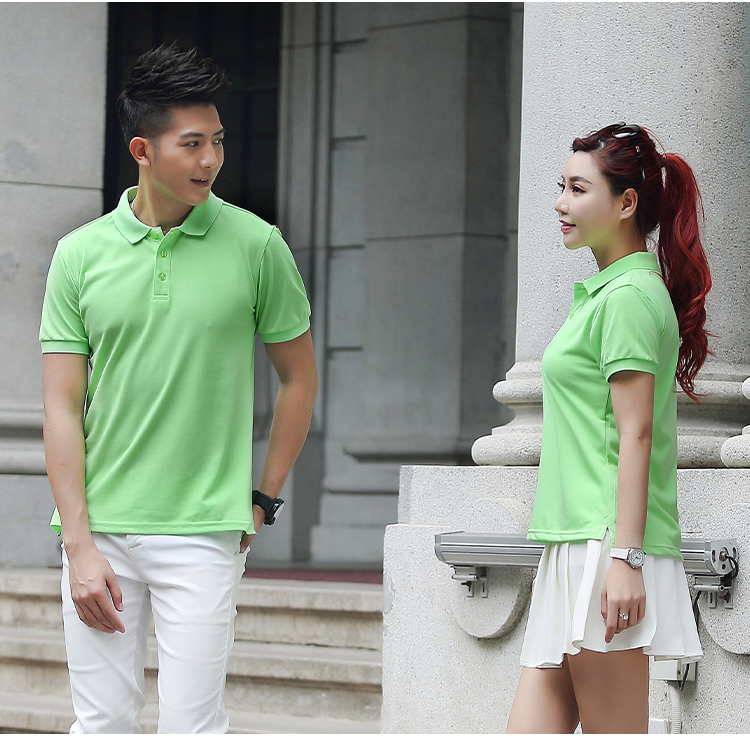 220g combed long-staple cotton short-sleeved lapel POLO shirt for men and women SNS-001