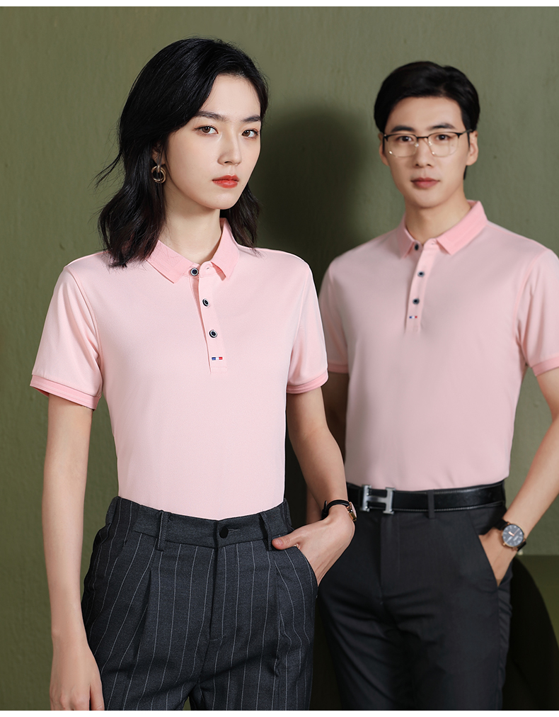 Business solid color lapel short-sleeved POLO shirt universal GJ20-FN99001