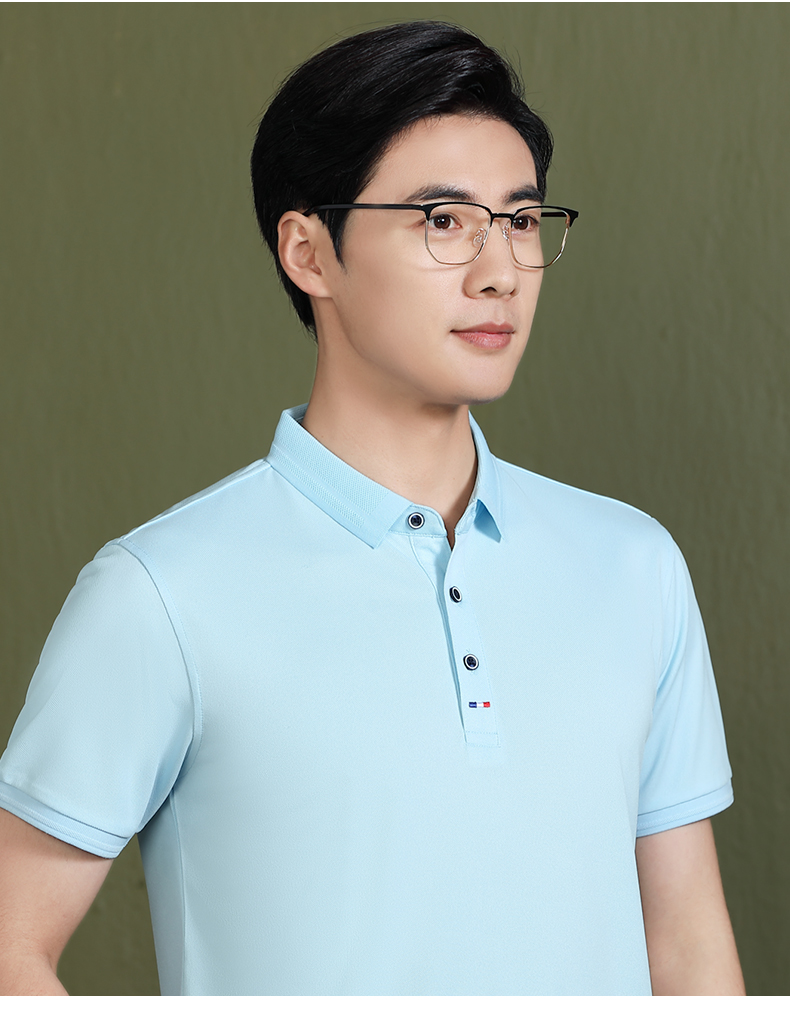 Business solid color lapel short-sleeved POLO shirt universal GJ20-FN99001