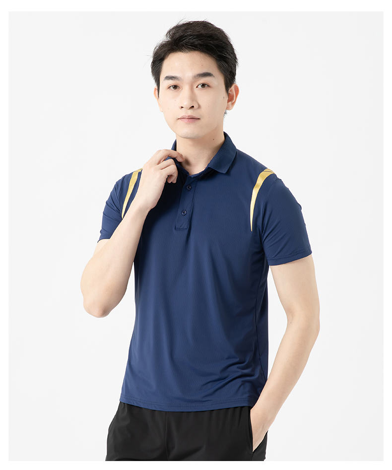 Ice silk quick-drying couple style lapel short-sleeved POLO shirt female style KL-9206 female style