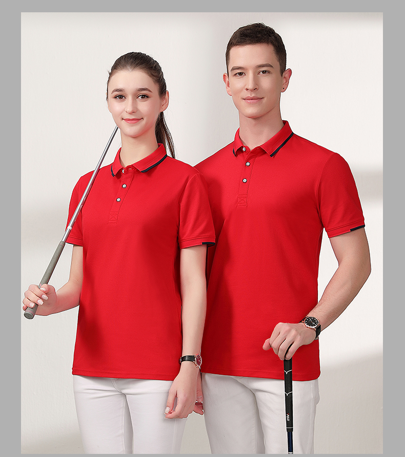 40 business lapel short-sleeved POLO shirt H32-6086